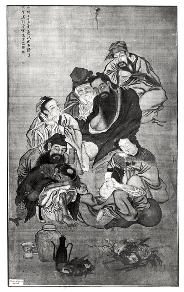 Pa Hsien, the Eight Immortals by Chinese School